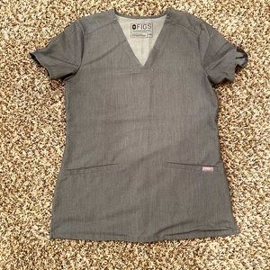 Figs Casma Three-pocket scrub top - Graphite